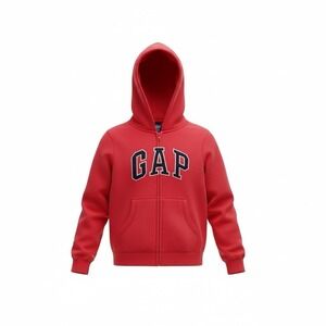 Gap Kids Full Zip Hoodie 77% Cotton Red Size Small